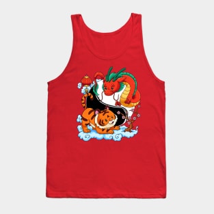 Yin Yang Tiger and Dragon: Year of the Dragon Tank Top